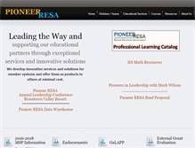 Tablet Screenshot of pioneerresa.org